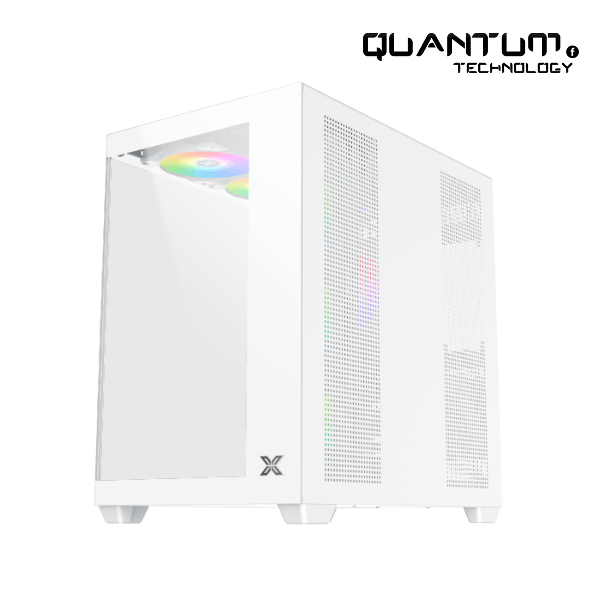 Xigmatek Aqua Ultra Air Arctic Super Tower Case – White E-ATX High-Airflow Chassis