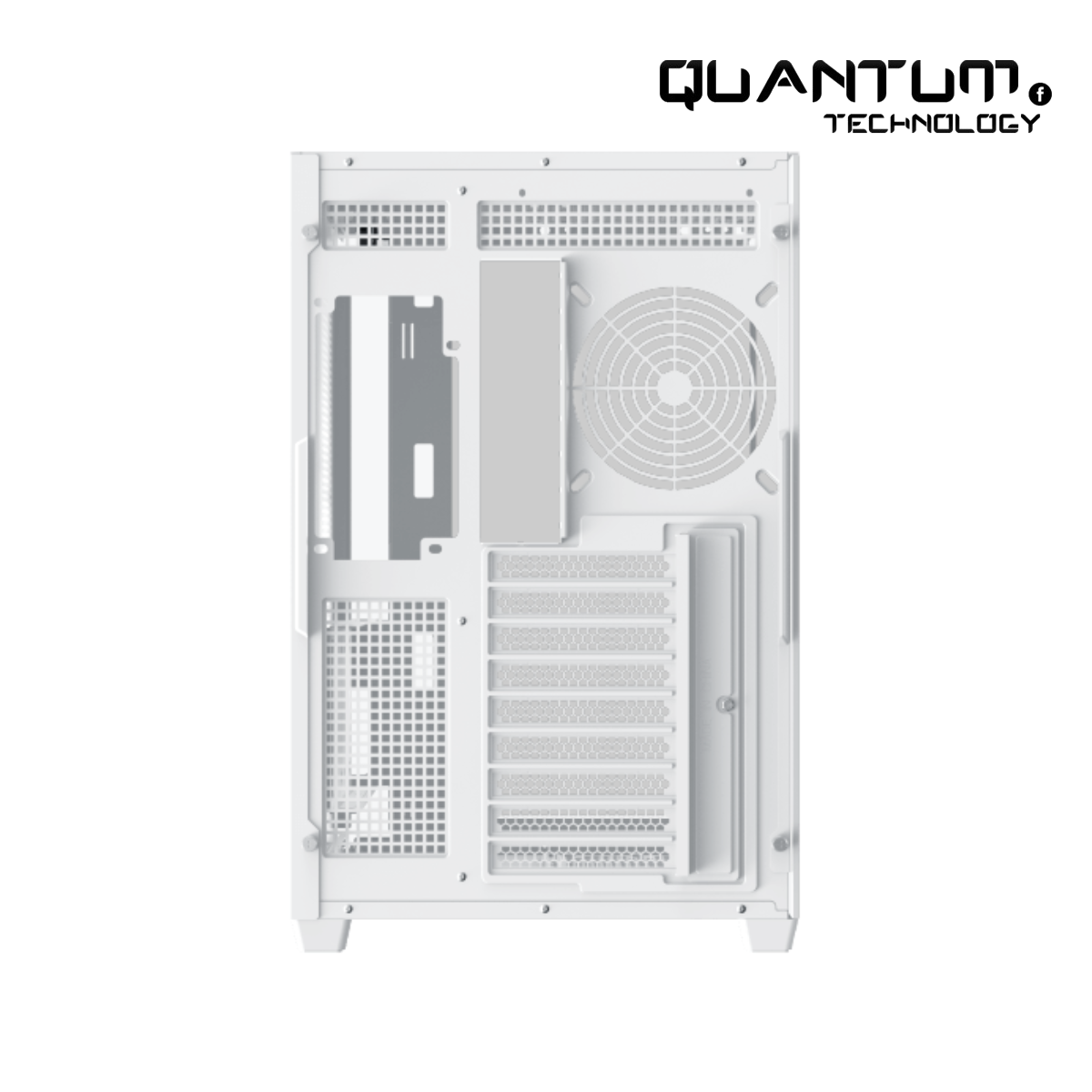 Xigmatek Aqua Ultra Air Arctic Super Tower Case – White E-ATX High-Airflow Chassis