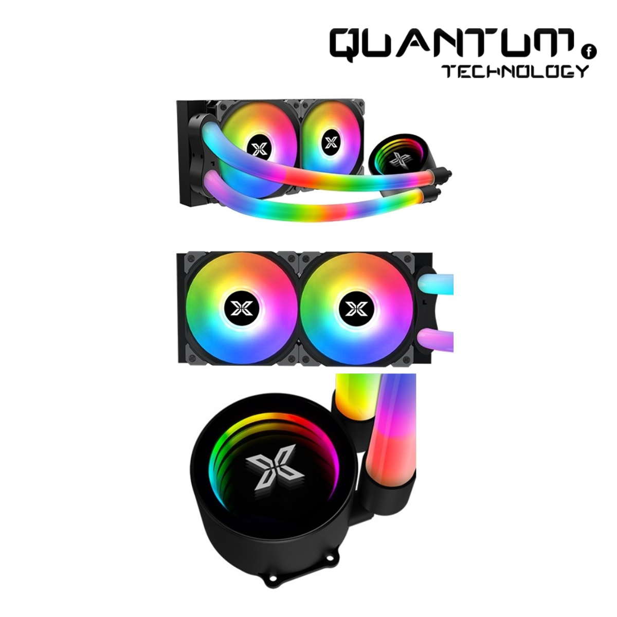 Xigmatek Neon Aqua 240 ARGB – 240mm Liquid CPU Cooler with Dual Fans