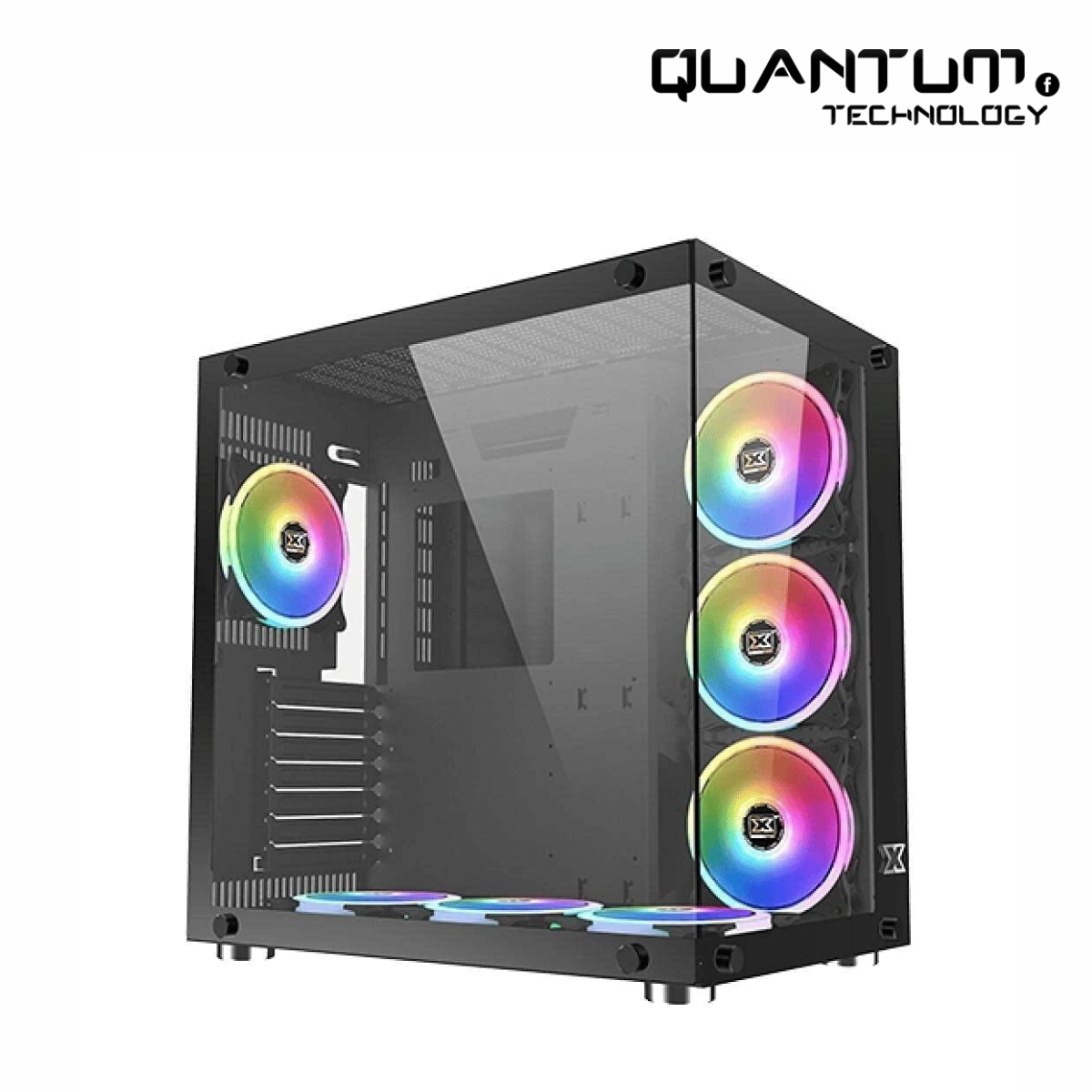 Xigmatek Aqua Ultra Air Arctic Super Tower Case – White E-ATX High-Airflow Chassis