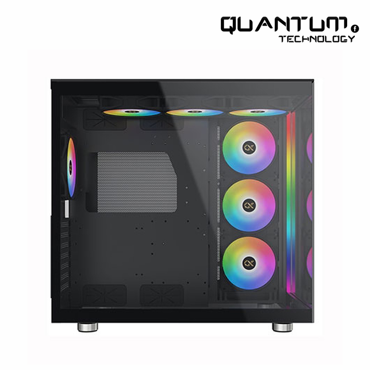 Xigmatek Aqua Ultra Air Arctic Super Tower Case – White E-ATX High-Airflow Chassis