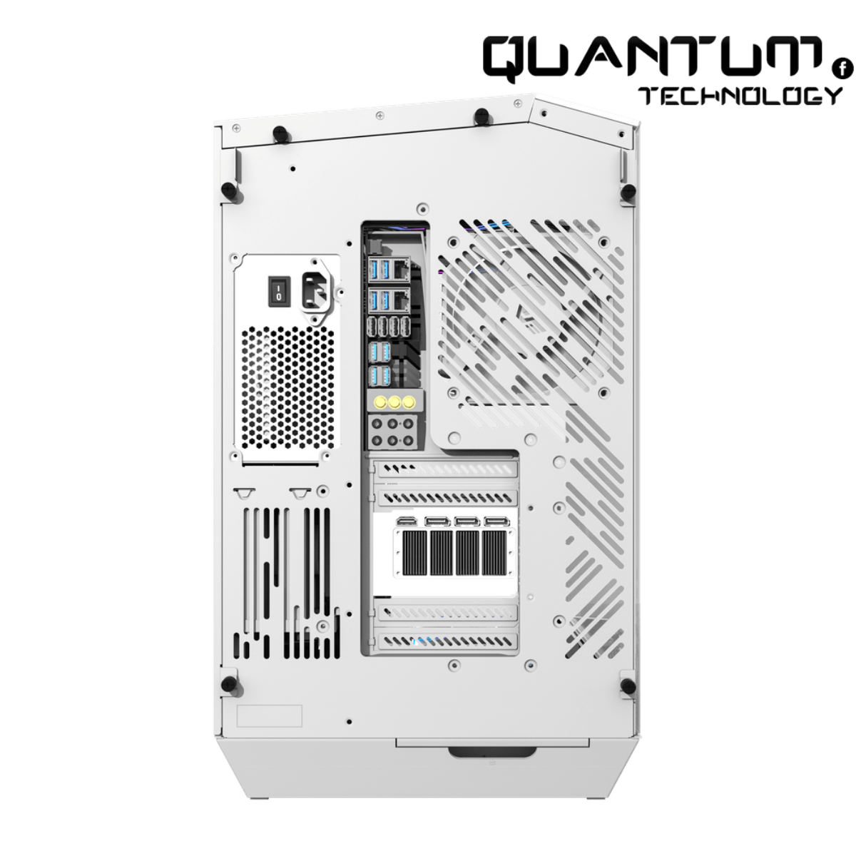 DarkFlash DY470 White ATX PC Case – High Airflow White Mid Tower