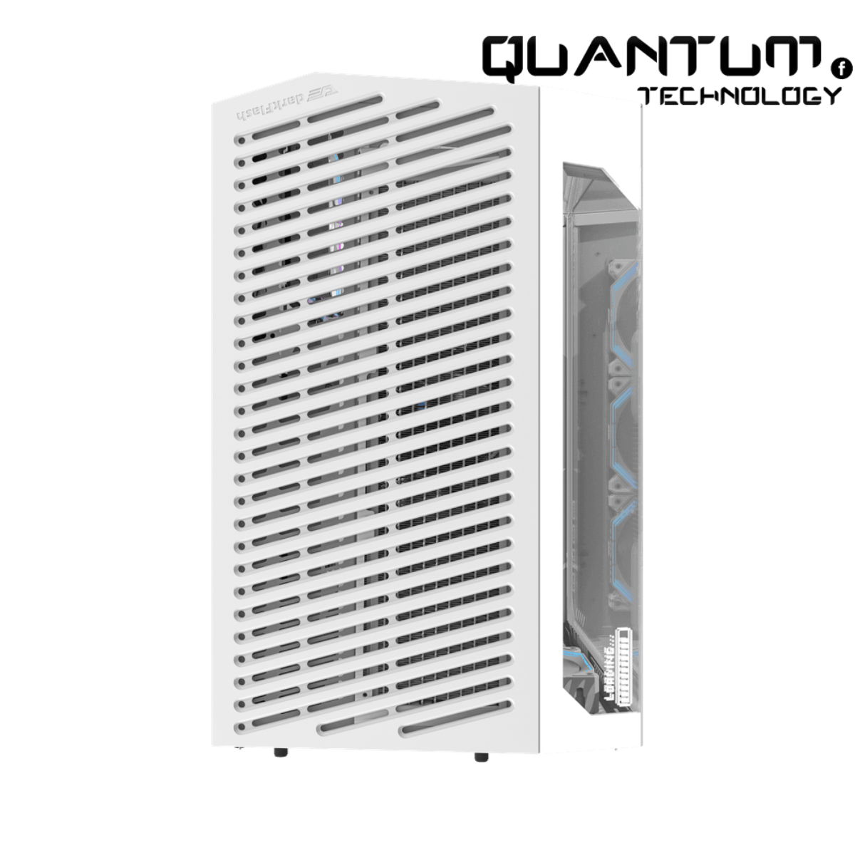 DarkFlash DY470 White ATX PC Case – High Airflow White Mid Tower