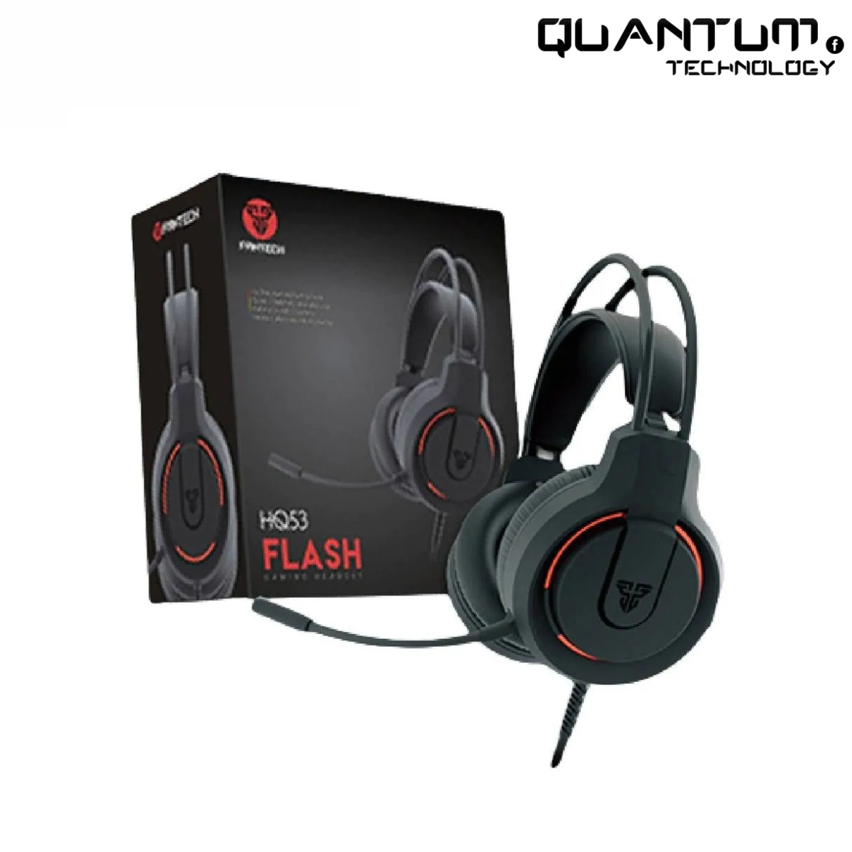 Flash HQ53 Black – 3.5mm Gaming Headset with Microphone