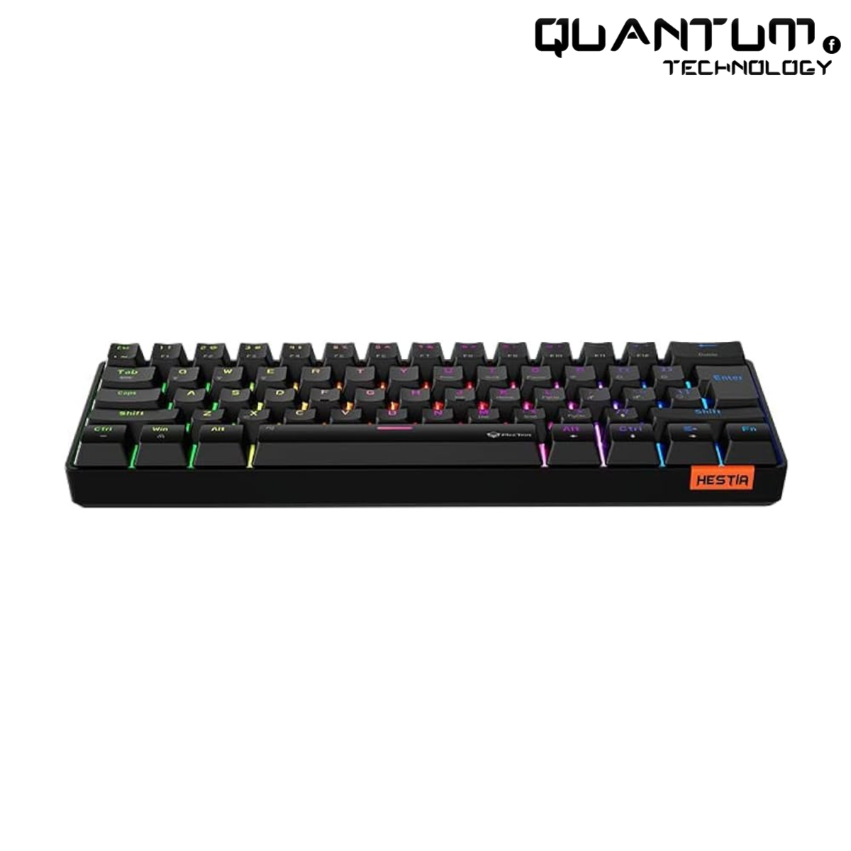 MEETION MK005BT 60% Mechanical Keyboard – Blue Switch, Arabic, Dual Mode Bluetooth