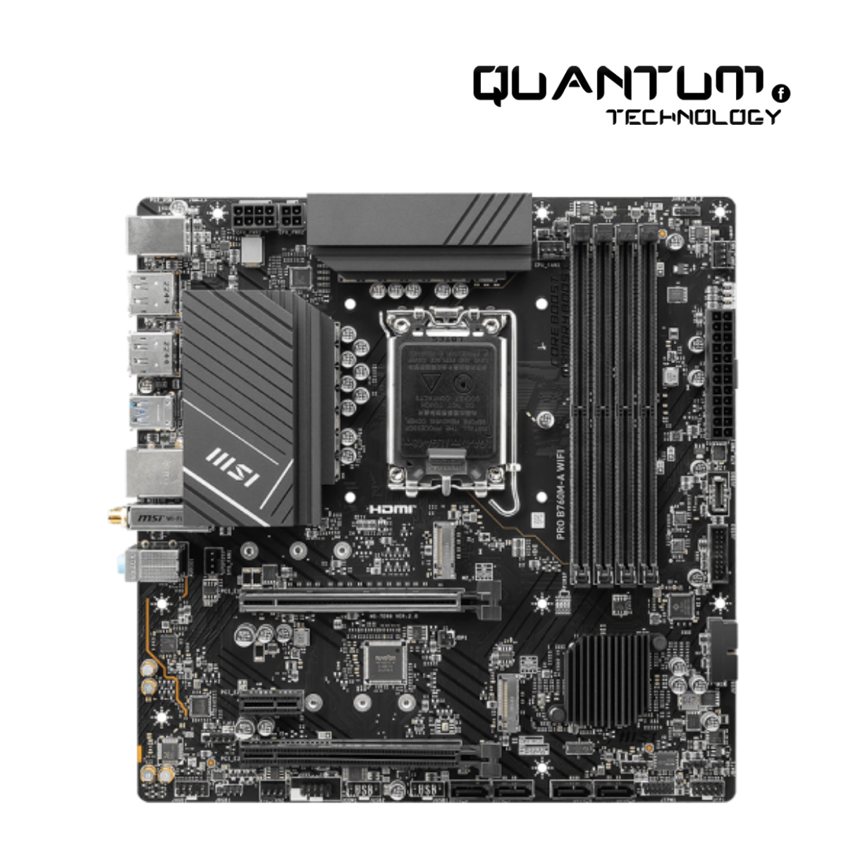 MSI PRO B760M-A WIFI Motherboard – Intel B760, DDR5, WiFi 6E, Micro-ATX