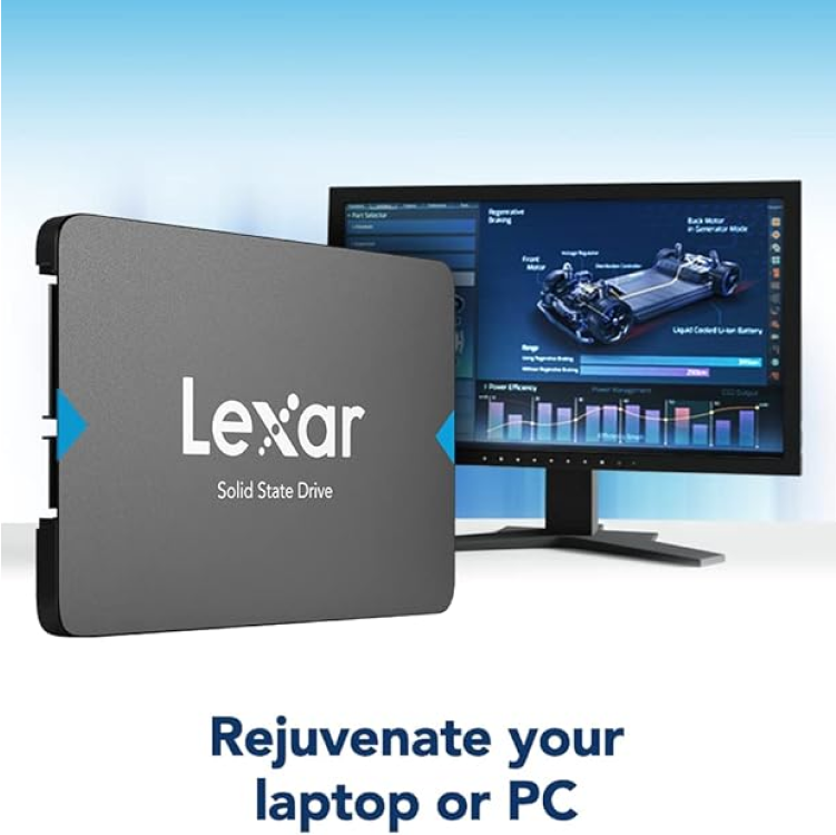 Lexar NS100 2TB SATA III SSD – 550MB/s Read | Internal 2.5" Solid State Drive