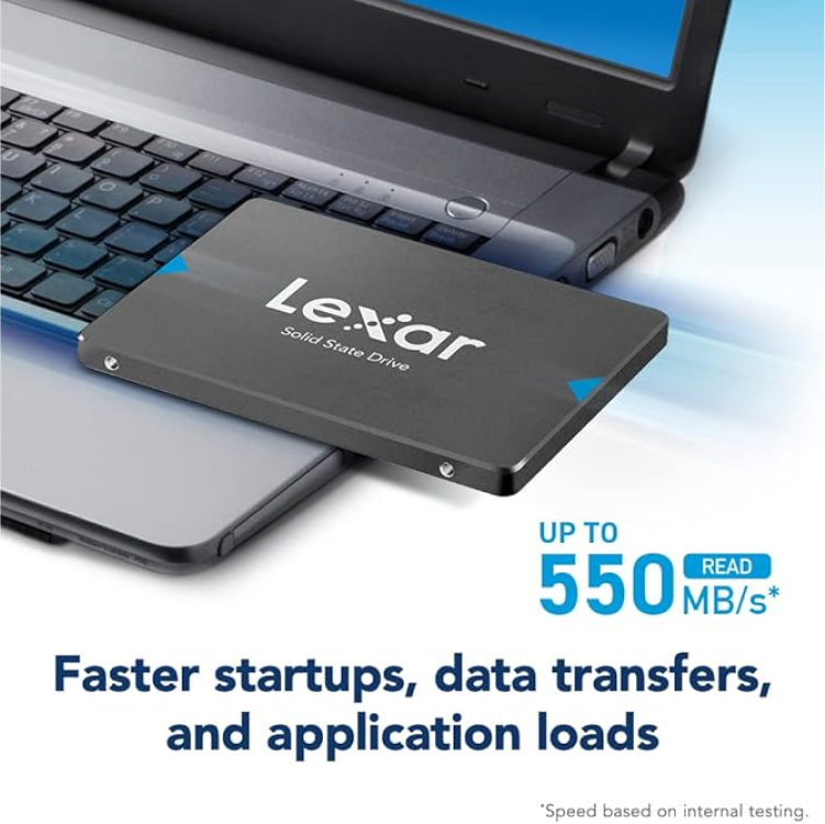 Lexar NS100 2TB SATA III SSD – 550MB/s Read | Internal 2.5" Solid State Drive