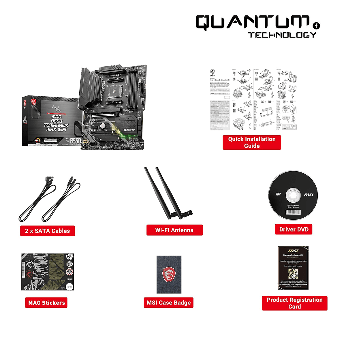 MB MAG B550 TOMAHAWK MAX WIFI AM4 ATX Motherboard