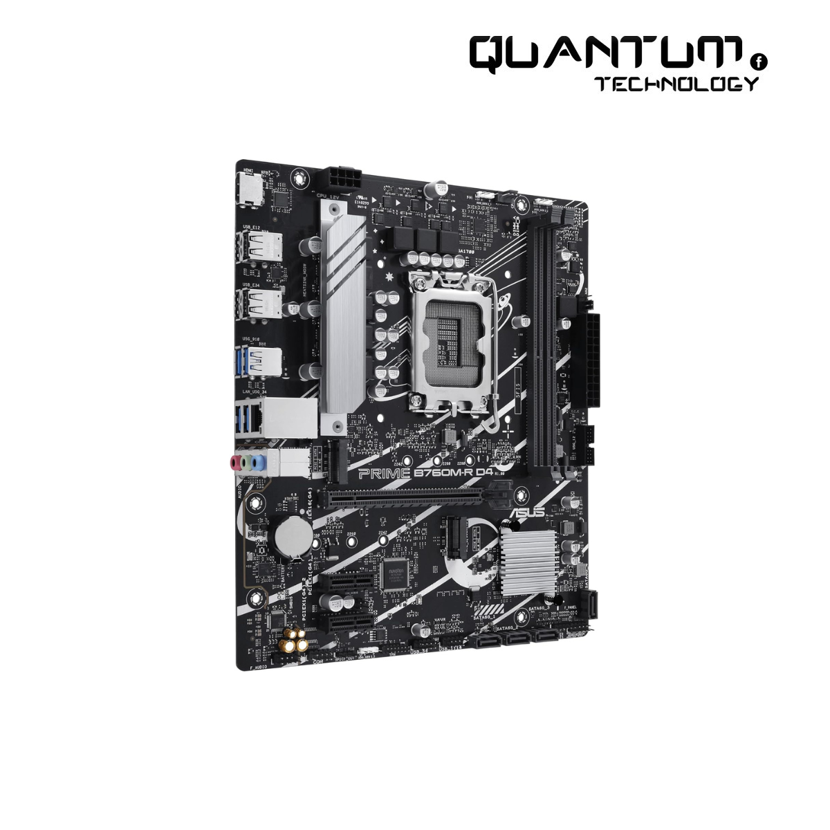 ASUS, PRIME B760M-R D4, Intel B760, Micro ATX, DDR4, 12th Gen CPU, 13th Gen CPU, PCIe 4.0, Gigabit Ethernet MotherBoard