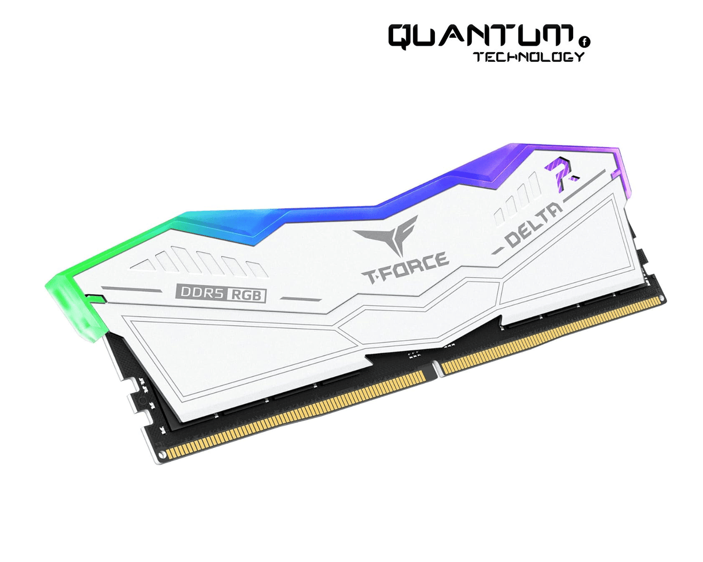 T-Force Delta 32GB (2x16GB) DDR5 6400MHz CL40 RGB RAM (White)