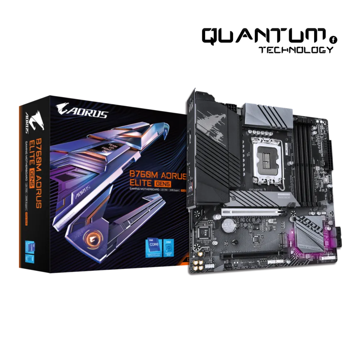 Gigabyte B760M AORUS ELITE GEN5 Motherboard – Intel B760, DDR5, PCIe 5.0