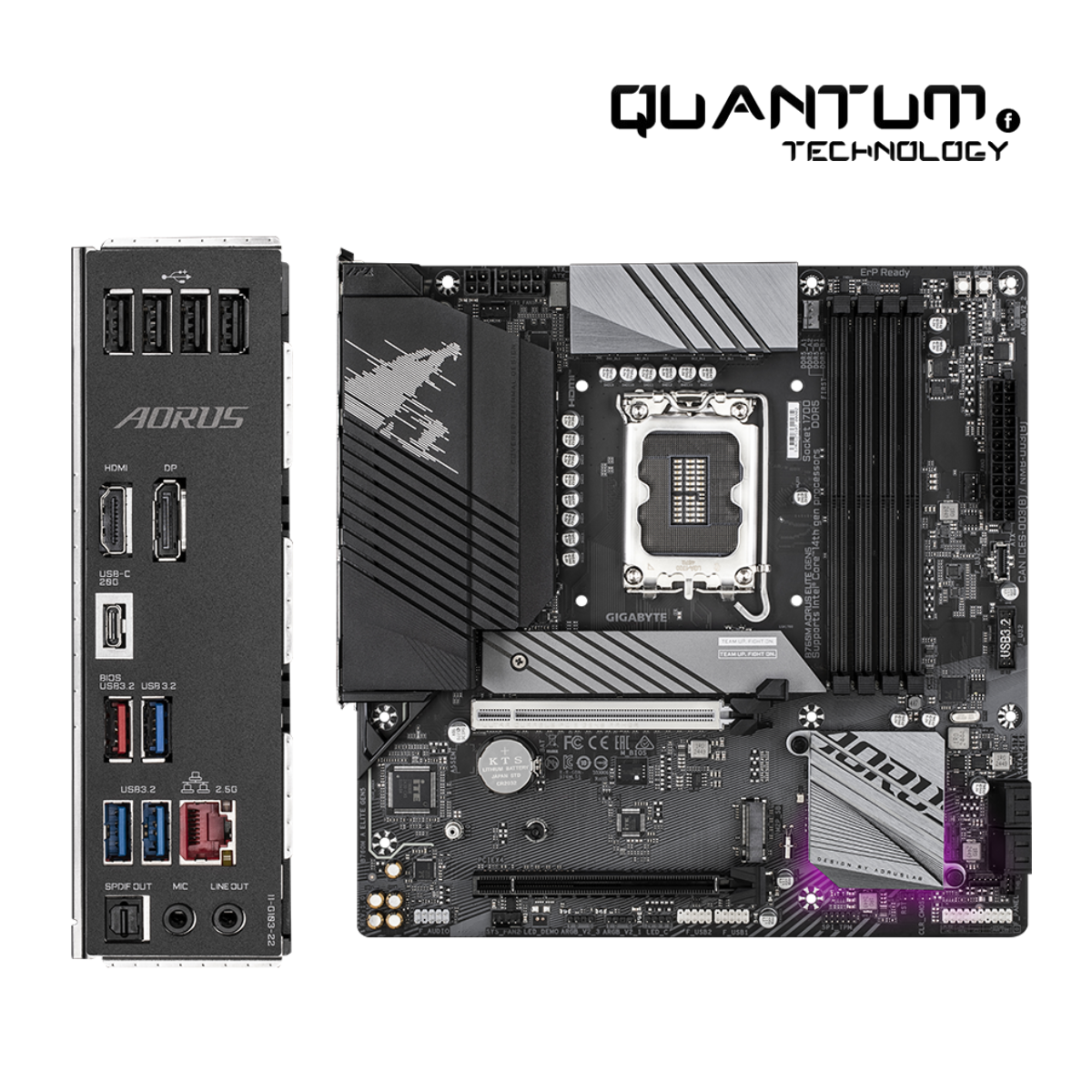 Gigabyte B760M AORUS ELITE GEN5 Motherboard – Intel B760, DDR5, PCIe 5.0