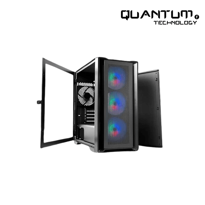 TechnoZone C400 Gaming RGB Computer Case + PSU 600W