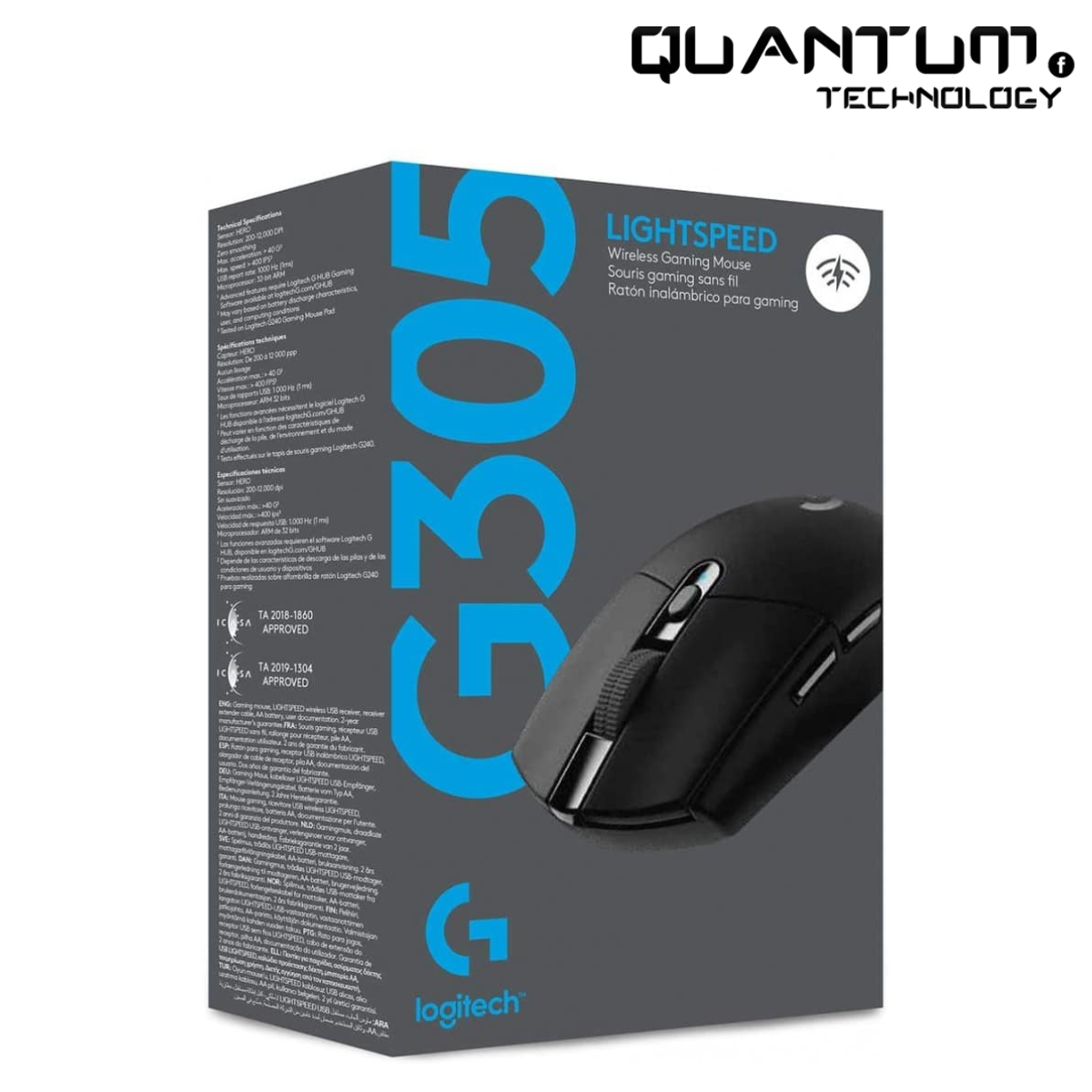 Logitech G305 LIGHTSPEED Wireless Gaming Mouse – HERO 12K Sensor, 250h Battery
