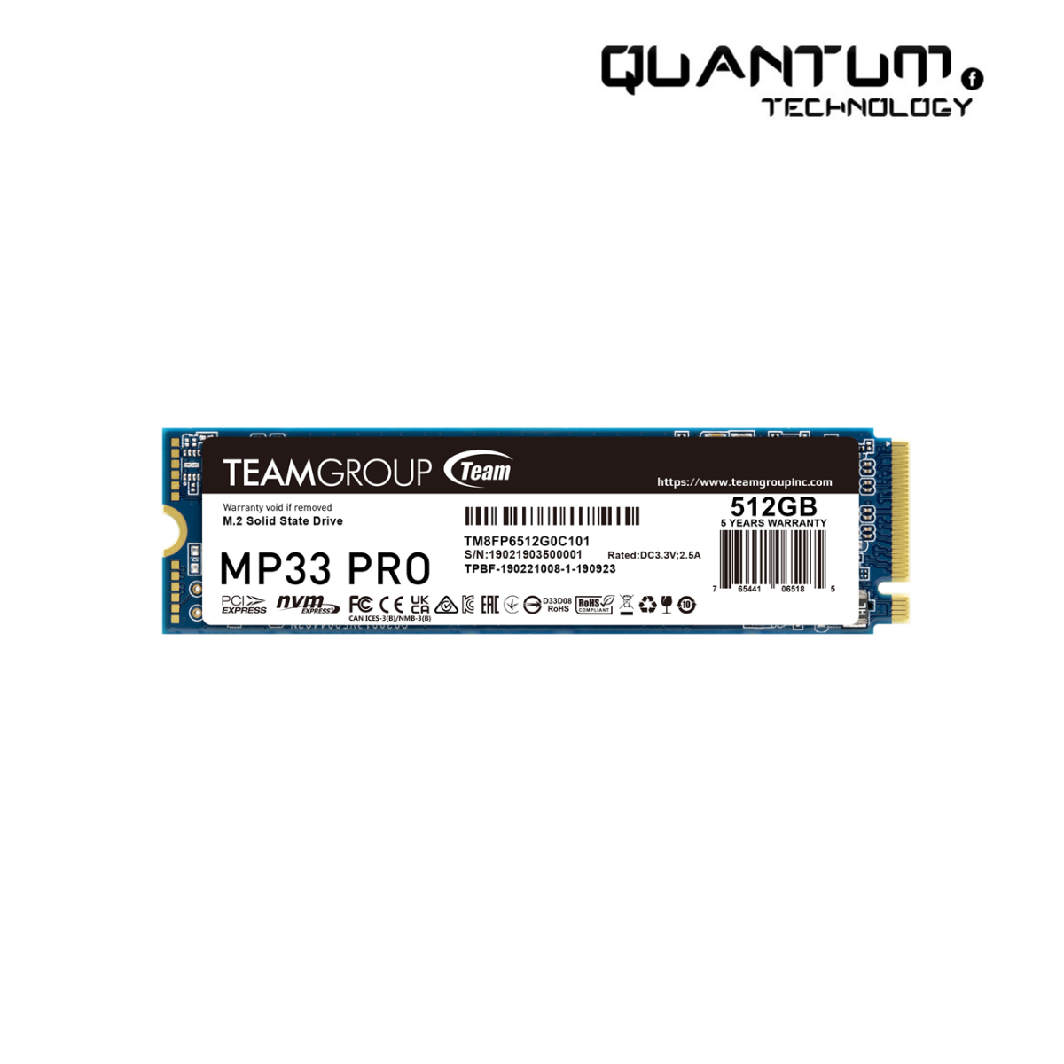 TEAMGROUP MP33 PRO 512GB NVMe SSD