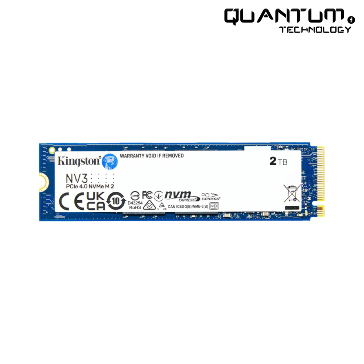 Kingston NV3 2TB – PCIe 4.0 NVMe SSD High-Speed M.2 Storage