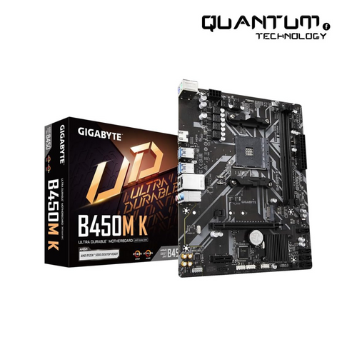 Gigabyte B450M K AM4 Motherboard – High-Performance Micro-ATX for AMD Ryzen