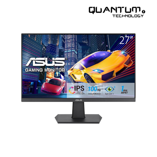 ASUS VA27EHF Eye Care Gaming Monitor – 27-inch, IPS, Full HD, Frameless, 100Hz, Adaptive-Sync, 1ms MPRT, HDMI, Low Blue Light, Flicker Free, Wall Mountable