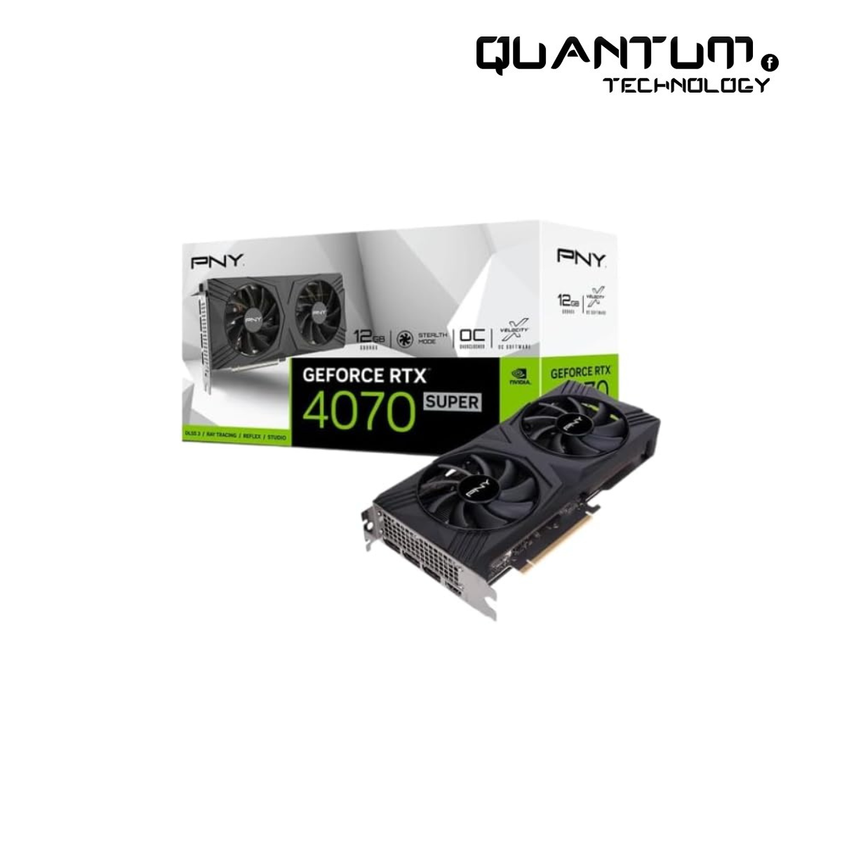 PNY RTX 4070 Super 12GB Verto OC – DLSS 3 & Ray Tracing