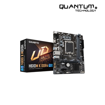 GIGABYTE H610M K DDR4 LGA 1700 M-ATX Motherboard – Intel 12th/13th Gen