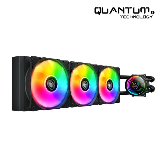 COUGAR Poseidon Elite ARGB Black 360 AIO Liquid Cooler – Dual Chamber, 360mm