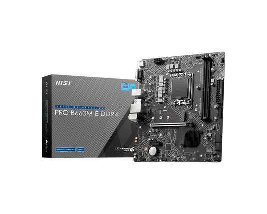 Motherboards PRO B660M-E DDR4 MSI LGA 1700