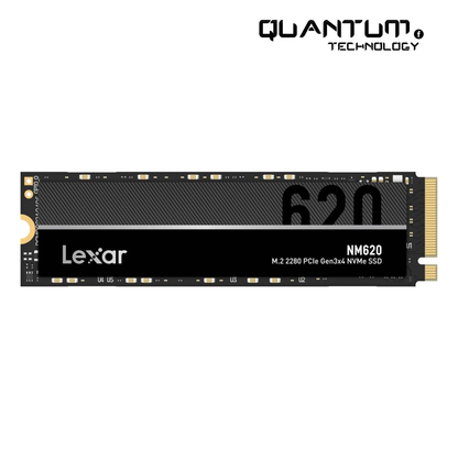 Lexar NM620 SSD 2TB – PCIe Gen3 NVMe M.2 2280, Up to 3300MB/s Read