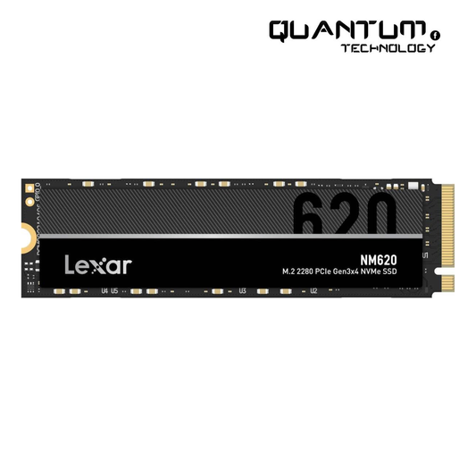 Lexar NM620 SSD 2TB – PCIe Gen3 NVMe M.2 2280, Up to 3300MB/s Read