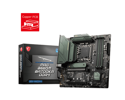 Motherboards MAG B660M BAZOOKA DDR4 MSI LGA-1700