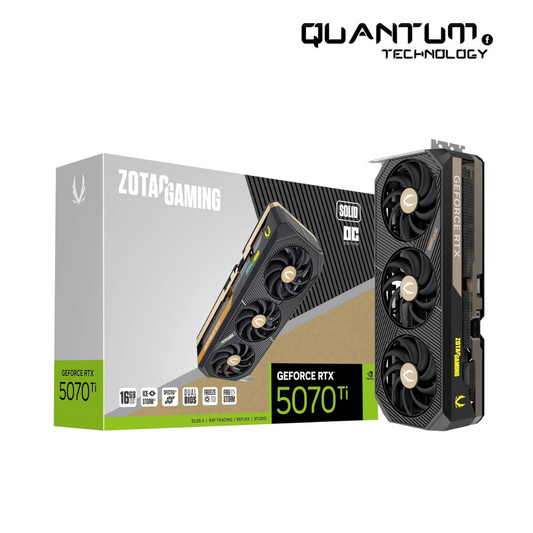 ZOTAC RTX 5070 Ti Solid OC 16GB GDDR7 Gaming GPU