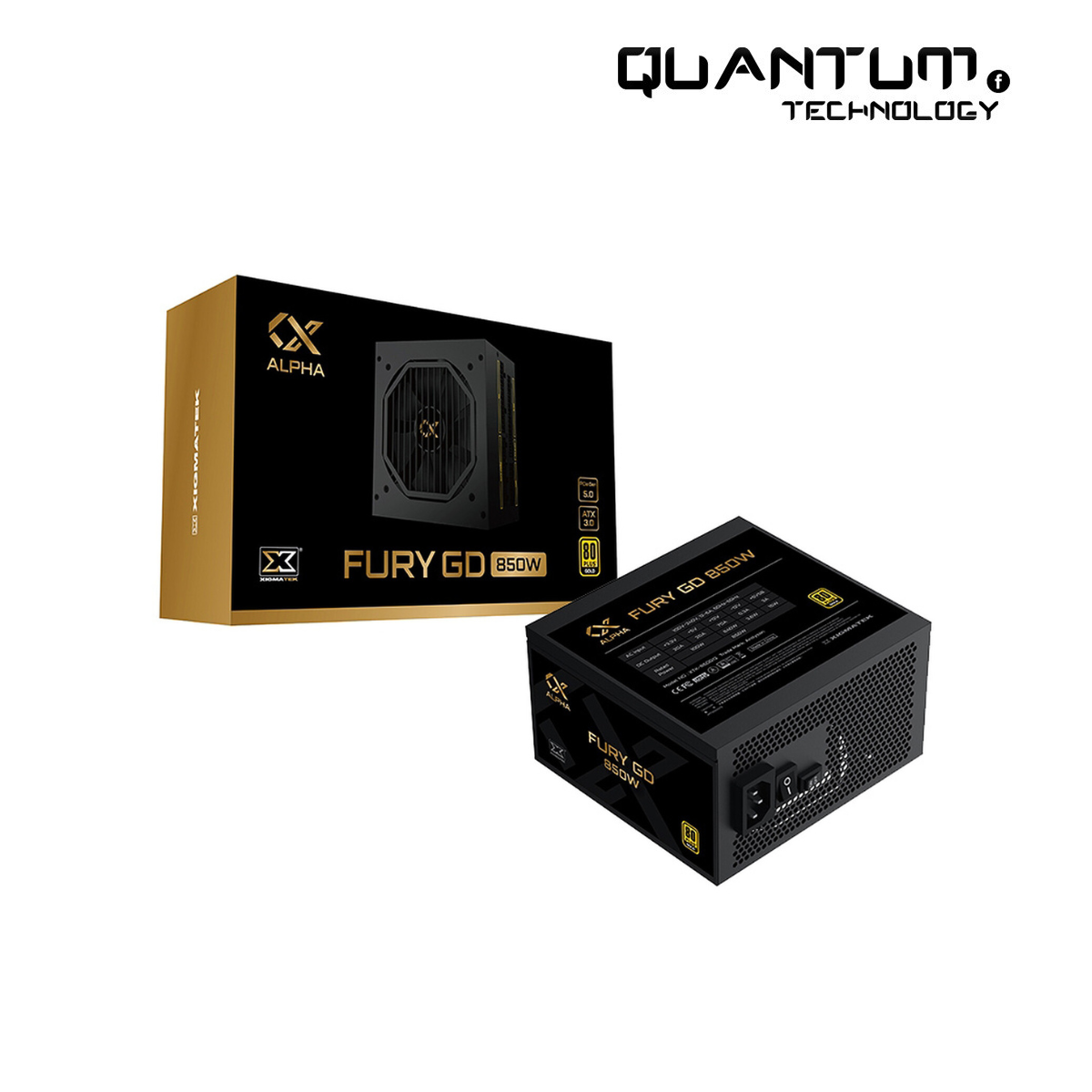 XIGMATEK FURY GD 850W 80 Plus Gold Gen 5 Full Modular – مزود طاقة ممتاز