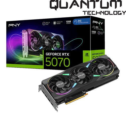 PNY GeForce RTX 5070 ARGB OC Epic-X RGB Triple Fan 12GB GDDR