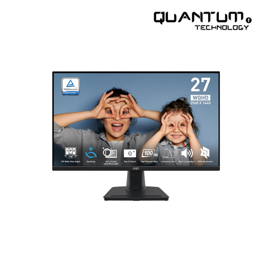 MSI PRO MP275Q 27-Inch WQHD Office Monitor | 100 Hz, IPS Panel, Eye-Friendly