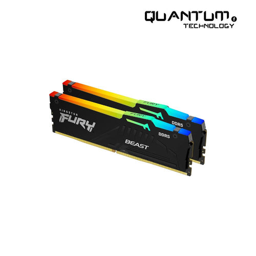 RAM Kingston FURY Beast Black RGB 32GB (2×16GB) DDR5 5600MHz CL36 – KF556C36BBEAK2-32