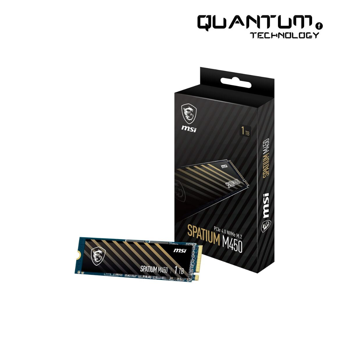 MSI SPATIUM M450 500GB NVMe SSD PCIe Gen 4.0 (Up to 3600MB/s