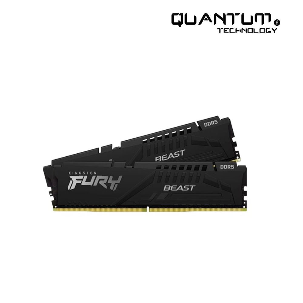 Kingston FURY Beast Black RGB 32GB (2×16GB) DDR5 6000MHz CL36 – KF560C36BBE2K2-32