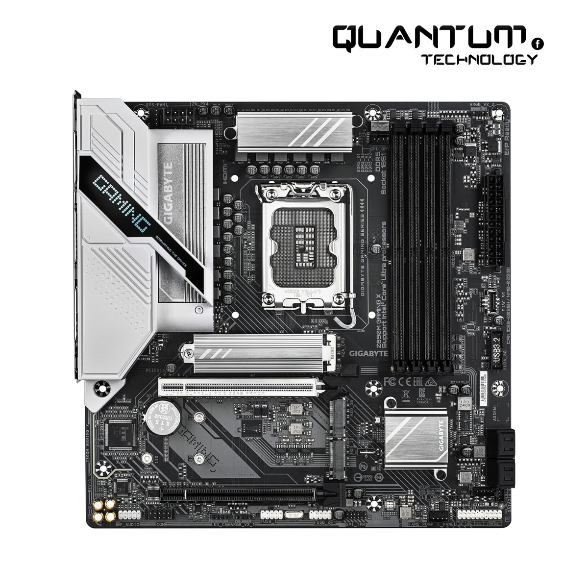 GIGABYTE Z890M Gaming X Ultra Core (Series 2) – mATX, DDR5, PCIe 5.0, 3x M.2, USB-C, 2.5GbE MotherBoard