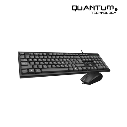 Meetion C100 Wired USB Combo – Reliable Keyboard & Mouse in Black