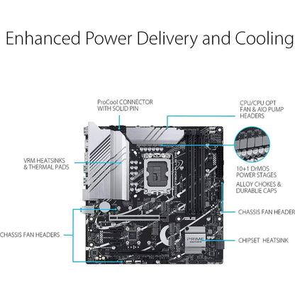 ASUS Prime Z790M-Plus D4 LGA 1700 (Intel® 12th&13th Gen) microATX Motherboard