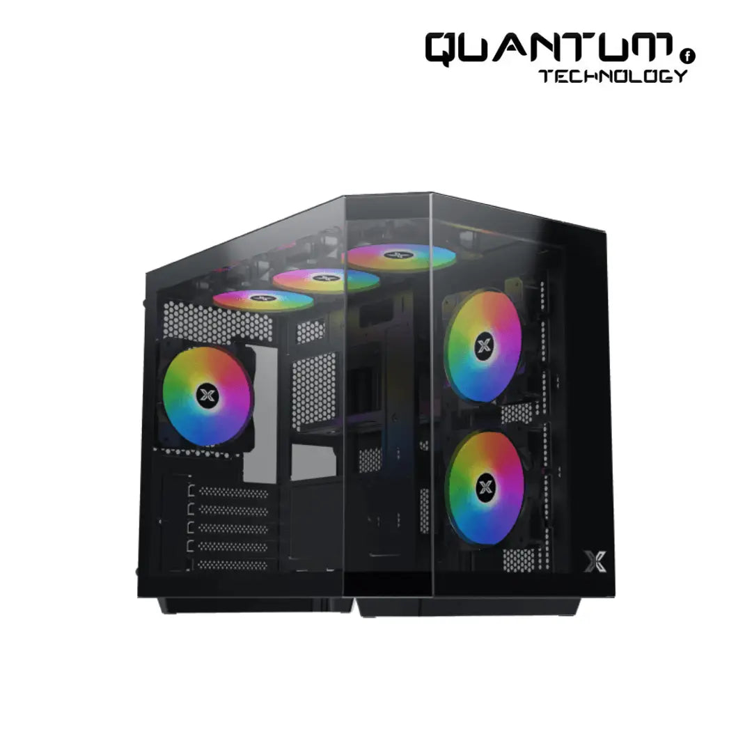 Xigmatek Cubi M ARGB Mid Tower Case + X-Power 600W 80+ White PSU Bundl ...