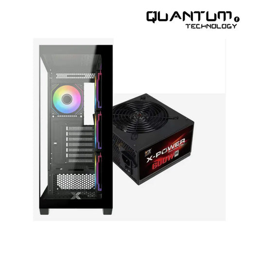 Xigmatek Blast 4 FAN ARGB Radiator Support 360 + X-Power 600W 80 Plus White Super Tower Case
