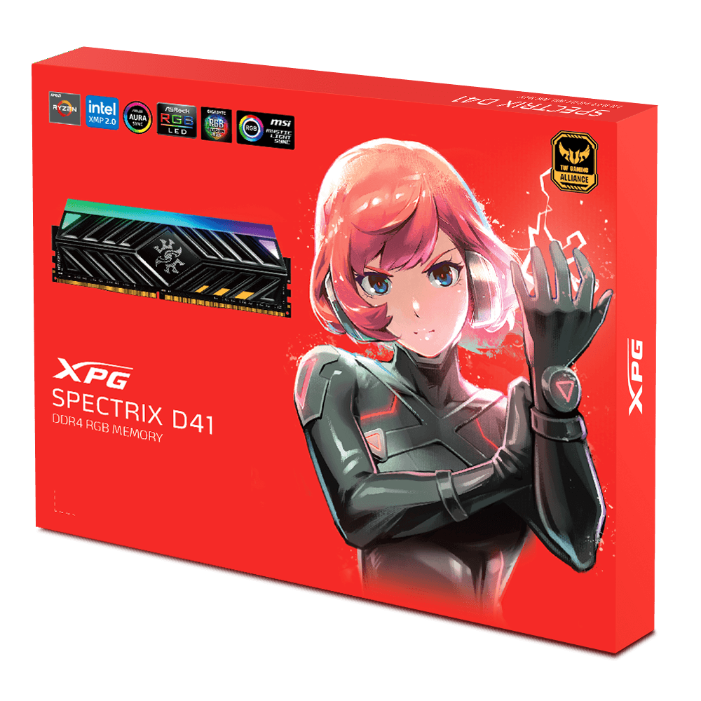 Ram XPG SPECTRIX D41 2x8GB 3200Mhz CL16 DDR4 RGB