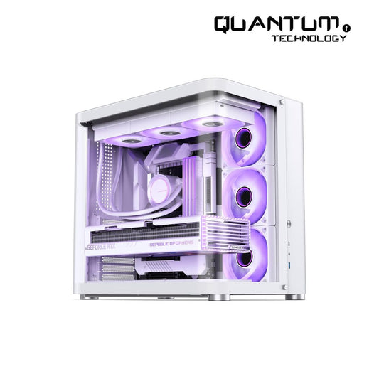 JONSBO TK-3 Black – Curved Glass ATX Mid Tower Case for 40-Series GPUs - White