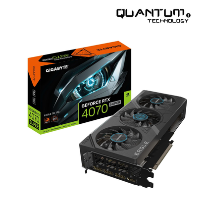 GIGABYTE GeForce RTX 4070 Super Eagle OC 12G Graphics Card, 3X WINDFORCE Fans, 12GB 192-bit GDDR6X, GV-N407SEAGLE OC-12GD Video Card