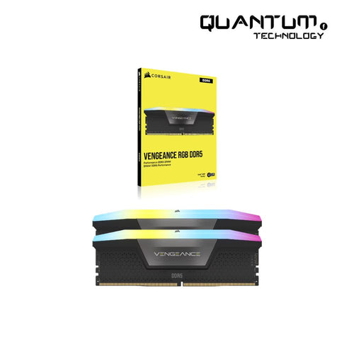 RAM Corsair VENGEANCE RGB 16GB (2x8GB) DDR5 5200MHz CL40 – Black