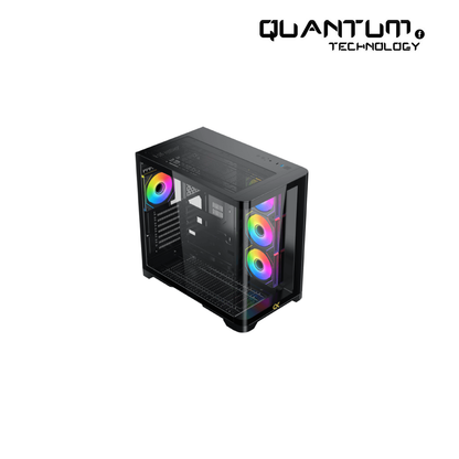 علبة XIGMATEK CRYSTAL STORM 4 مراوح + وحدة إمداد الطاقة ASGARD 750 واط برونزي