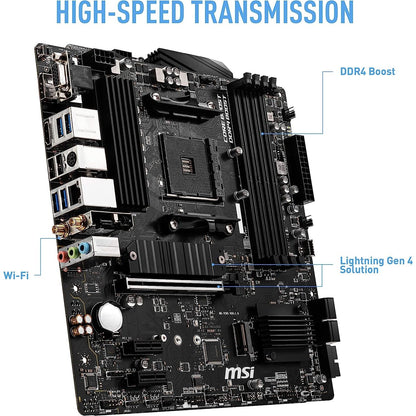 MSI B550M PRO-VDH WIFI Motherboard mATX, AM4, DDR4