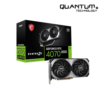 MSI Gaming RTX 4070 Super 12G Ventus 2X OC Graphics Card - 12GB GDDR6X