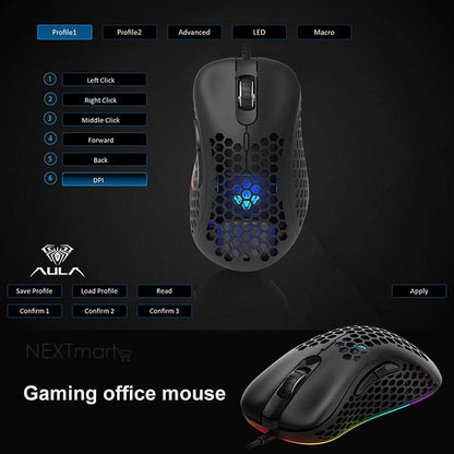AULA F810 Wired Gaming Mouse